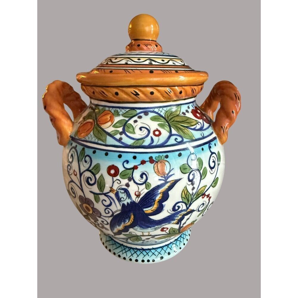 Dario Farrucci Designs Large Cookie Jar With Handles - 8.5"